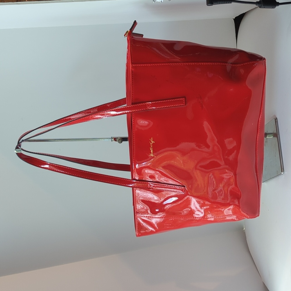Kendall & Kylie Shiny Red Tote